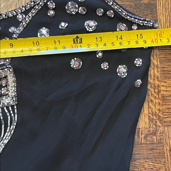 Sue Wong Vintage Silk Beaded Embellished Dress - Size 6 - Picture 9 of 12